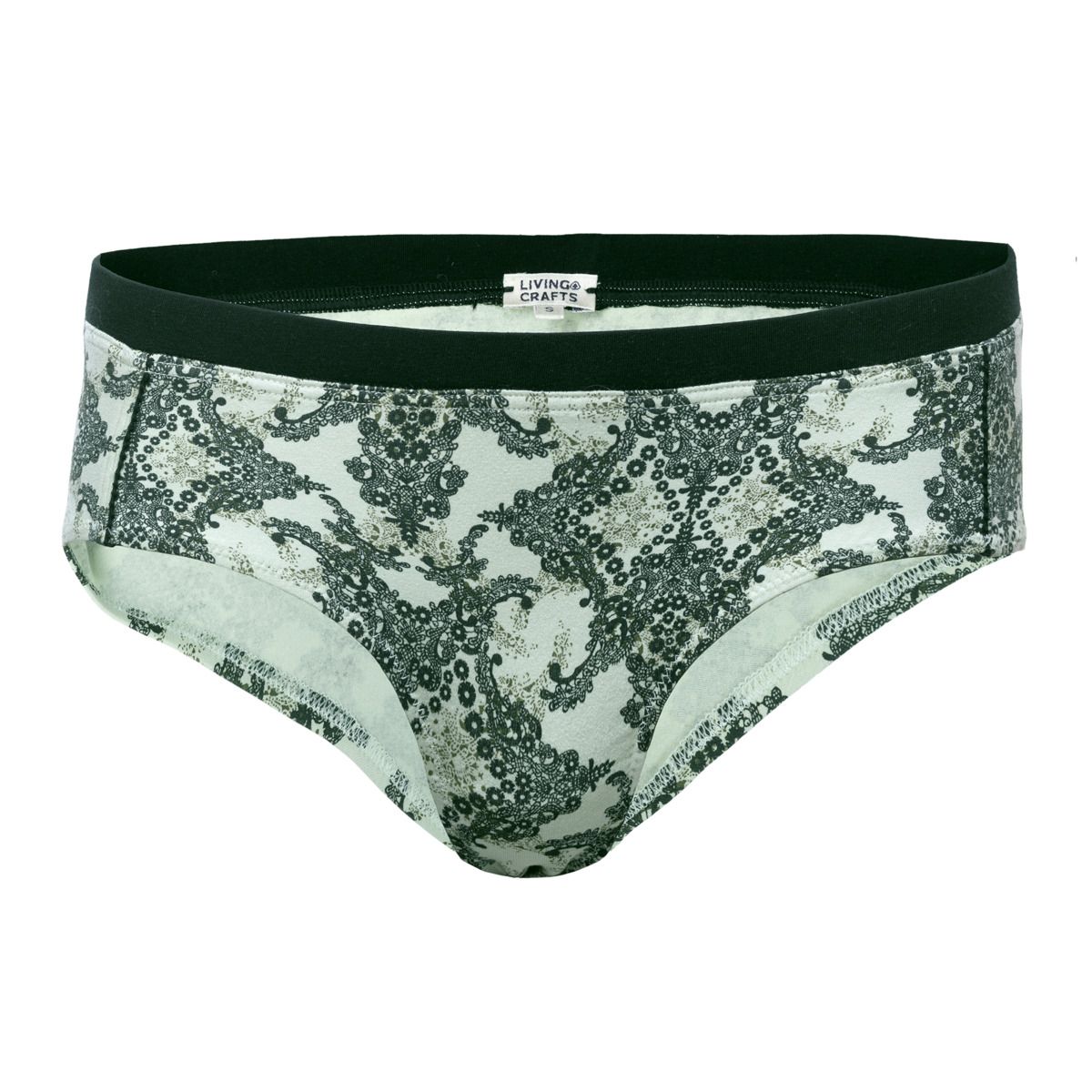 Bedruckter Slip aus Bio-Baumwollmischung