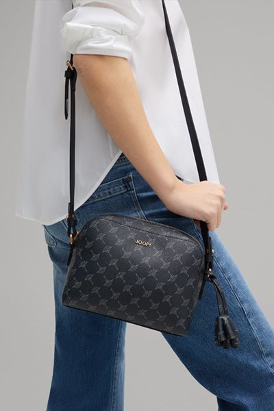 JOOP! Cortina Cloe Navy Schultertasche mit Kornblumendesign