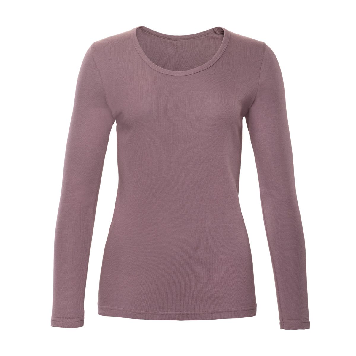 Langarm-Shirt aus Bio-Baumwolle Feinripp