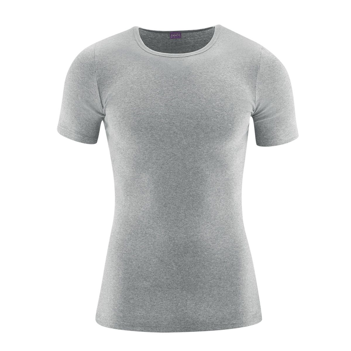 Klassisches nahtloses Baumwoll-Feinrippshirt