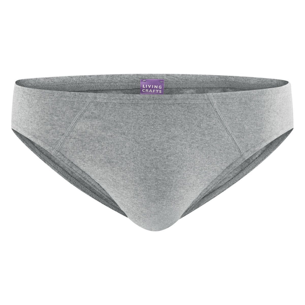 Herren Graue Bio-Baumwoll Slips