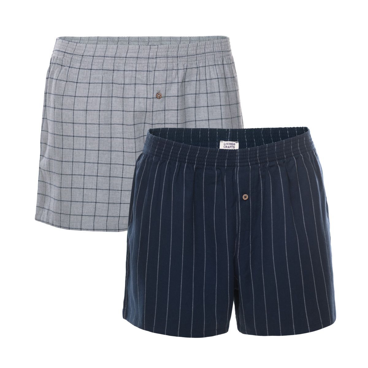 Herren Gemusterte Bio-Baumwoll-Boxershorts