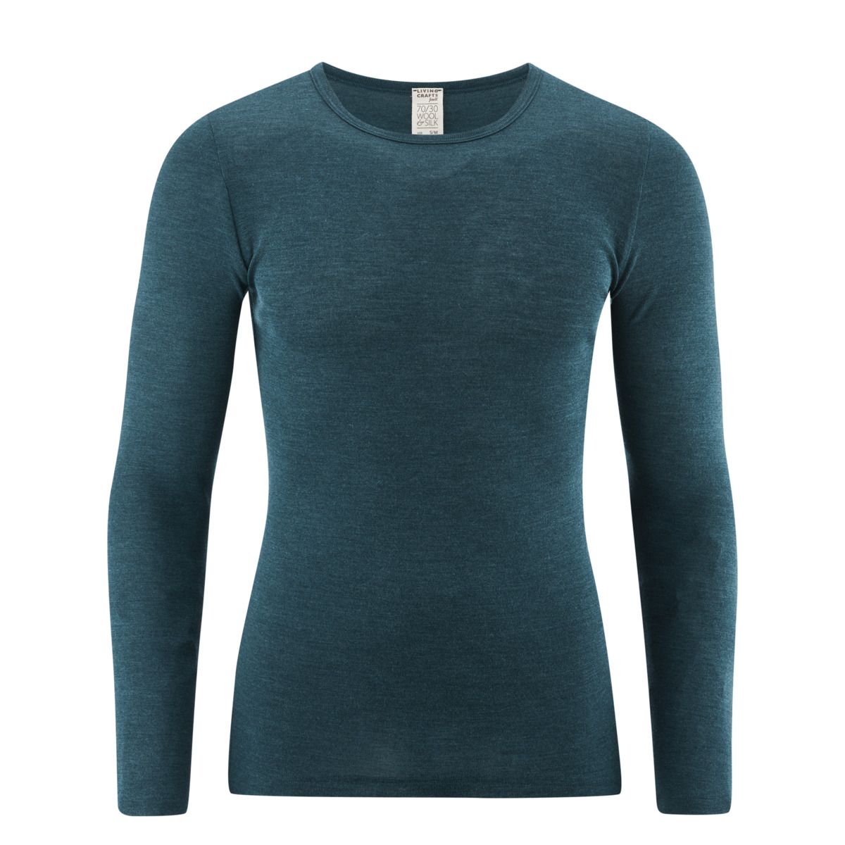 Langarm Wollmischungs-Unterhemd