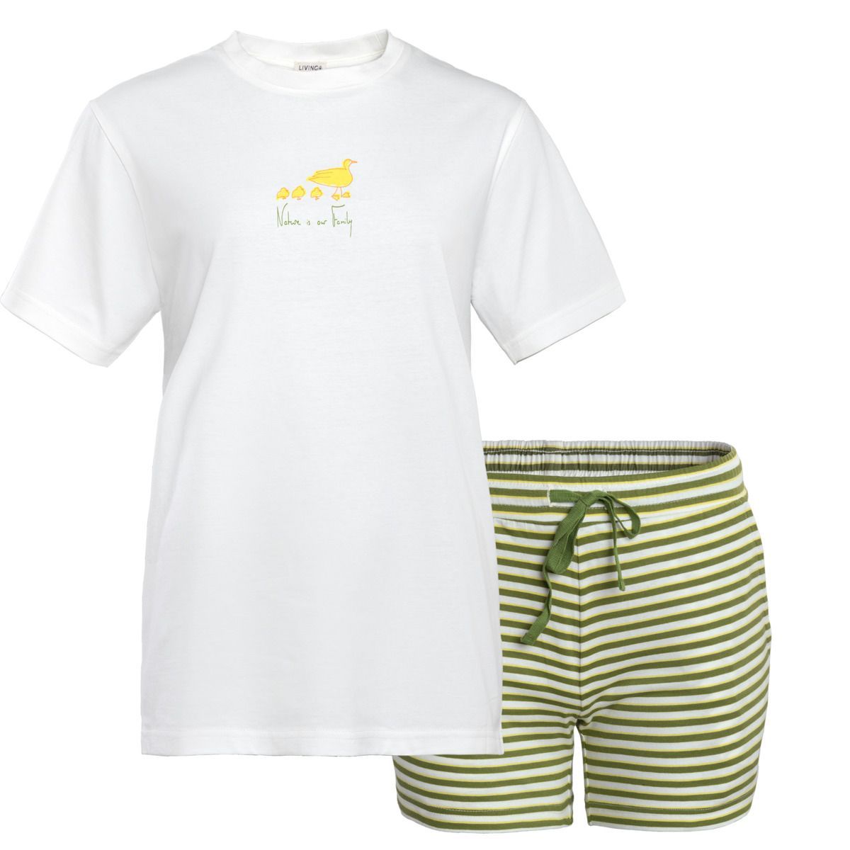 Bio-Baumwoll Schlafanzug Set mit Streifen