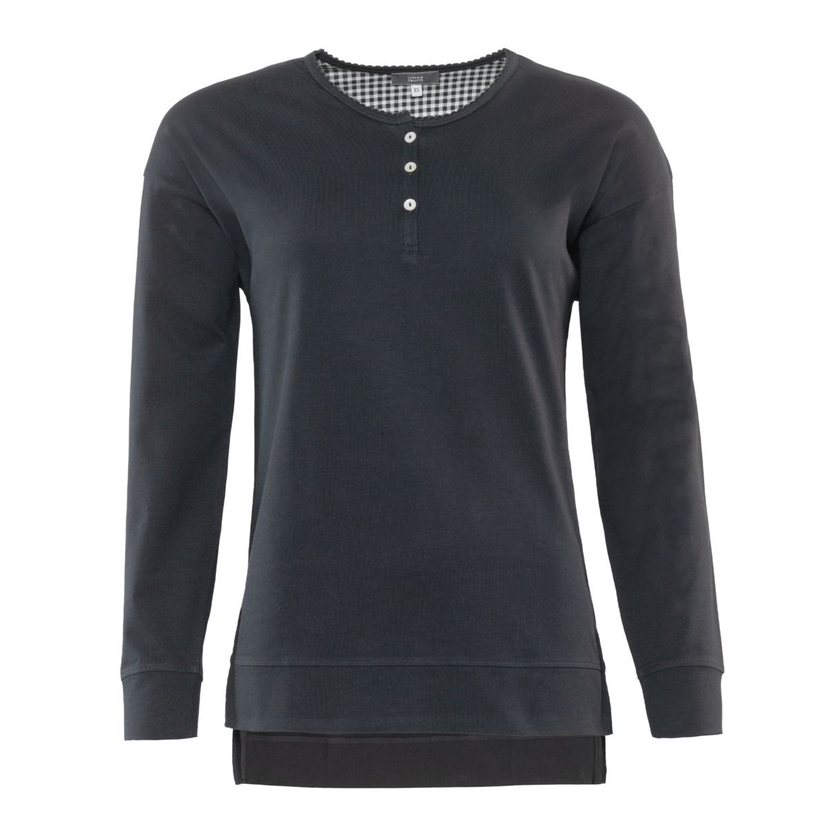 Langärmeliges Schlafshirt aus Bio-Baumwolle