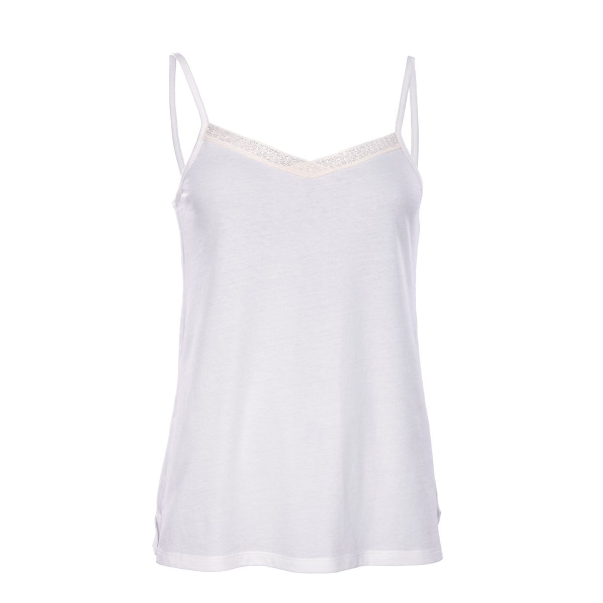 Elegantes Baumwoll-Top mit Spitze