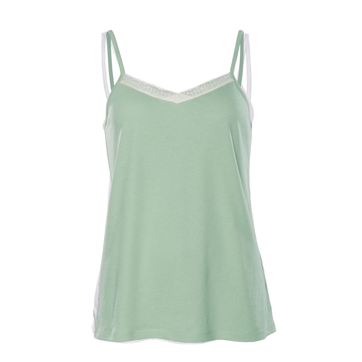 Trägertop mit Bio-Baumwollspitze