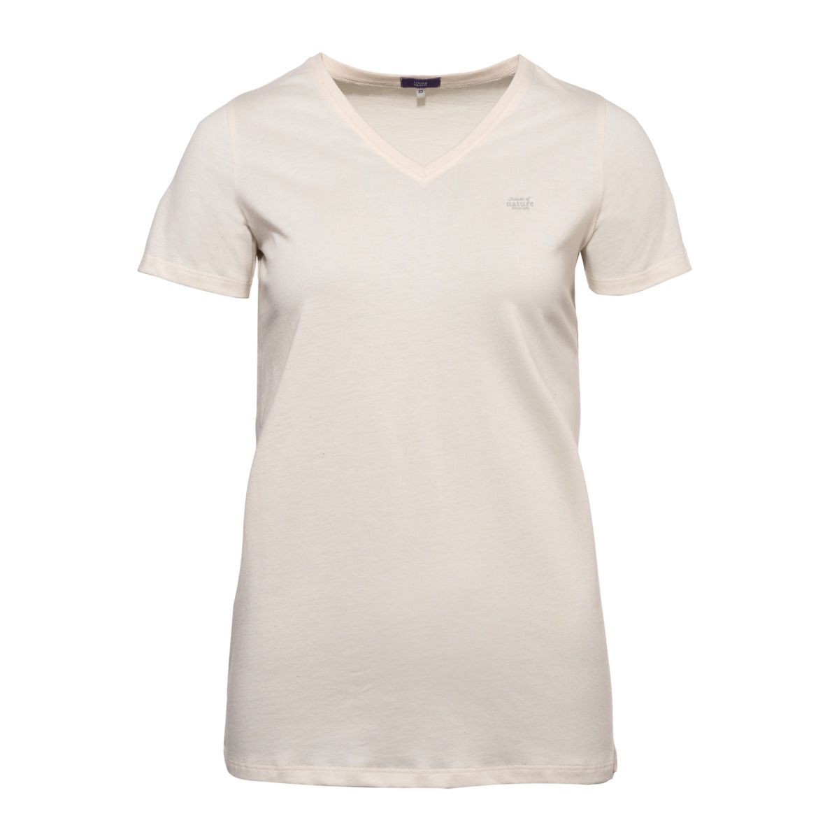 Schlafshirt mit V-Ausschnitt aus Bio-Baumwolle