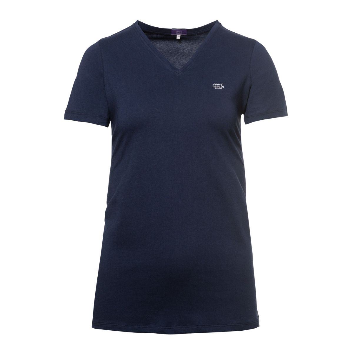 Locker geschnittenes Schlafshirt mit V-Ausschnitt