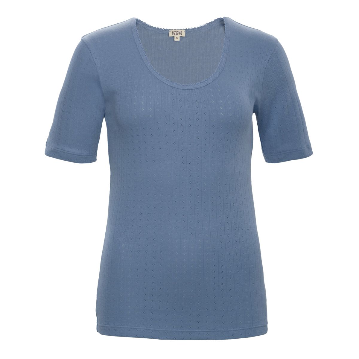 Bio-Baumwoll T-Shirt mit Rundhalsausschnitt