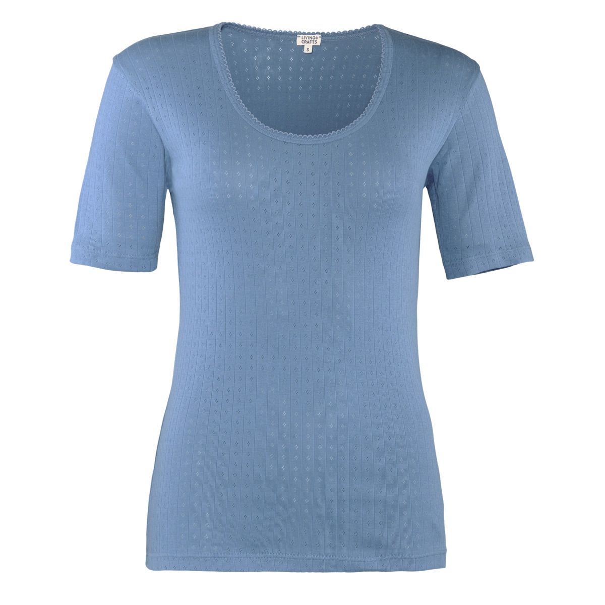 Bio-Baumwoll T-Shirt mit Rundhalsausschnitt