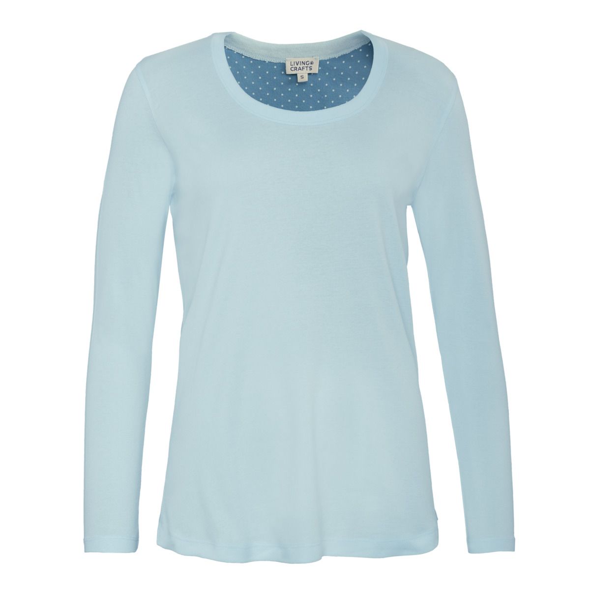 Bequemes Langarm Schlafshirt