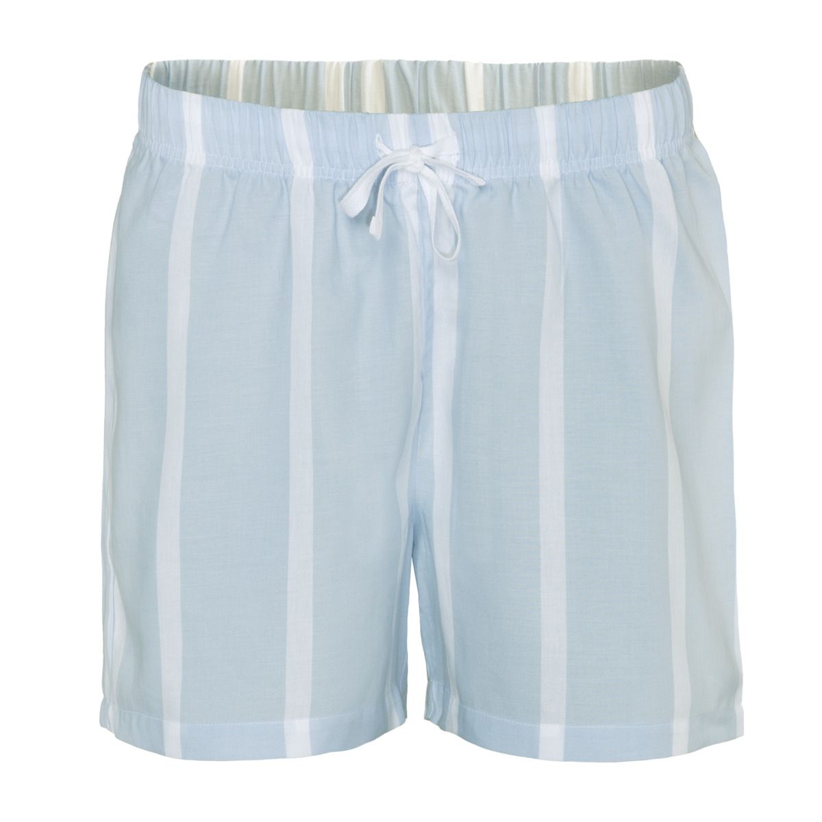 Gestreifte Pyjamashorts aus Bio-Baumwolle