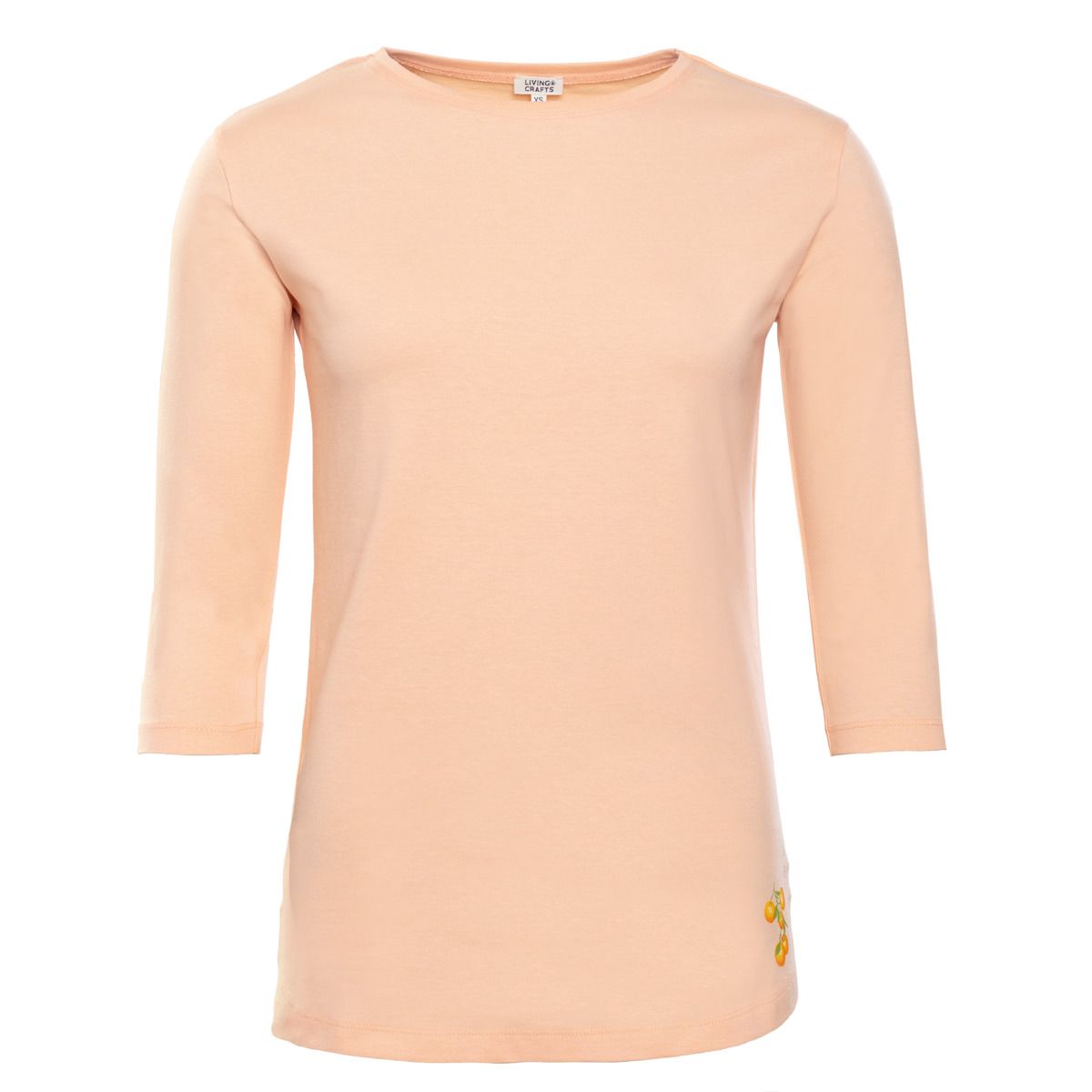 Schlafshirt aus Bio-Baumwolle mit ¾-Ärmeln