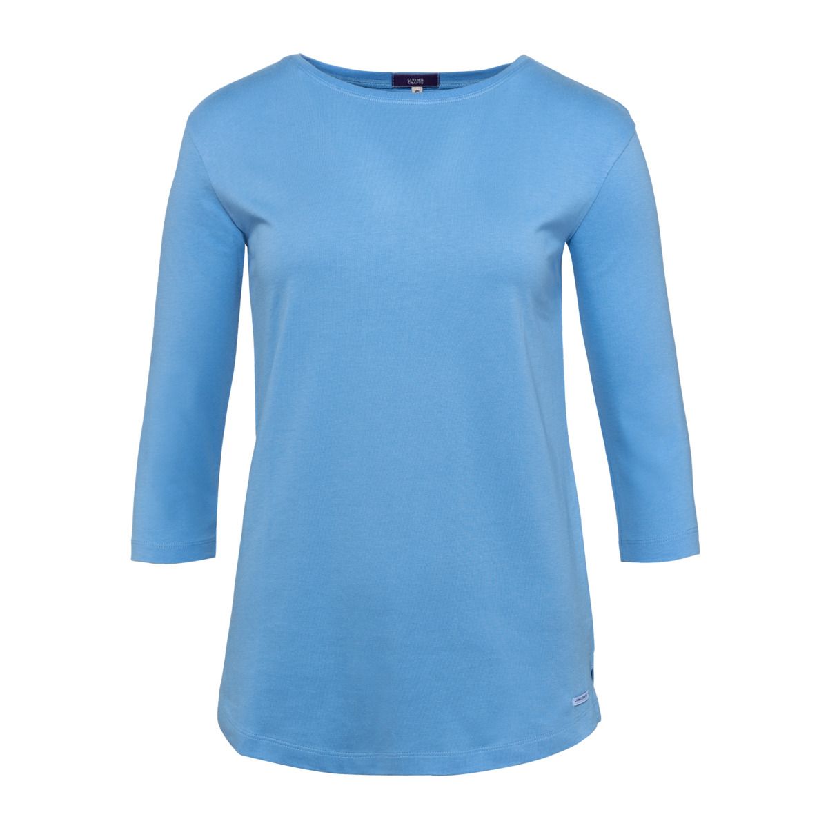 Damen Bio-Baumwollshirt mit Dreiviertelärmeln