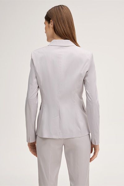 Windsor Baumwollstretch-Blazer in Beige mit Zwei-Knopf-Verschluss