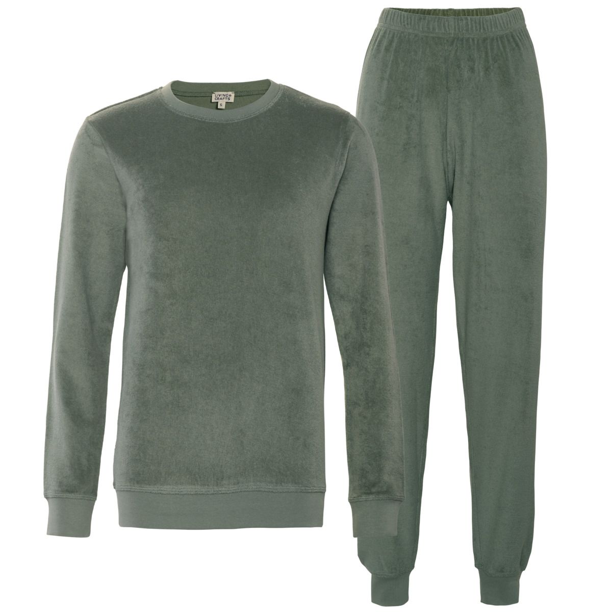 Lockerer Velours-Loungeset