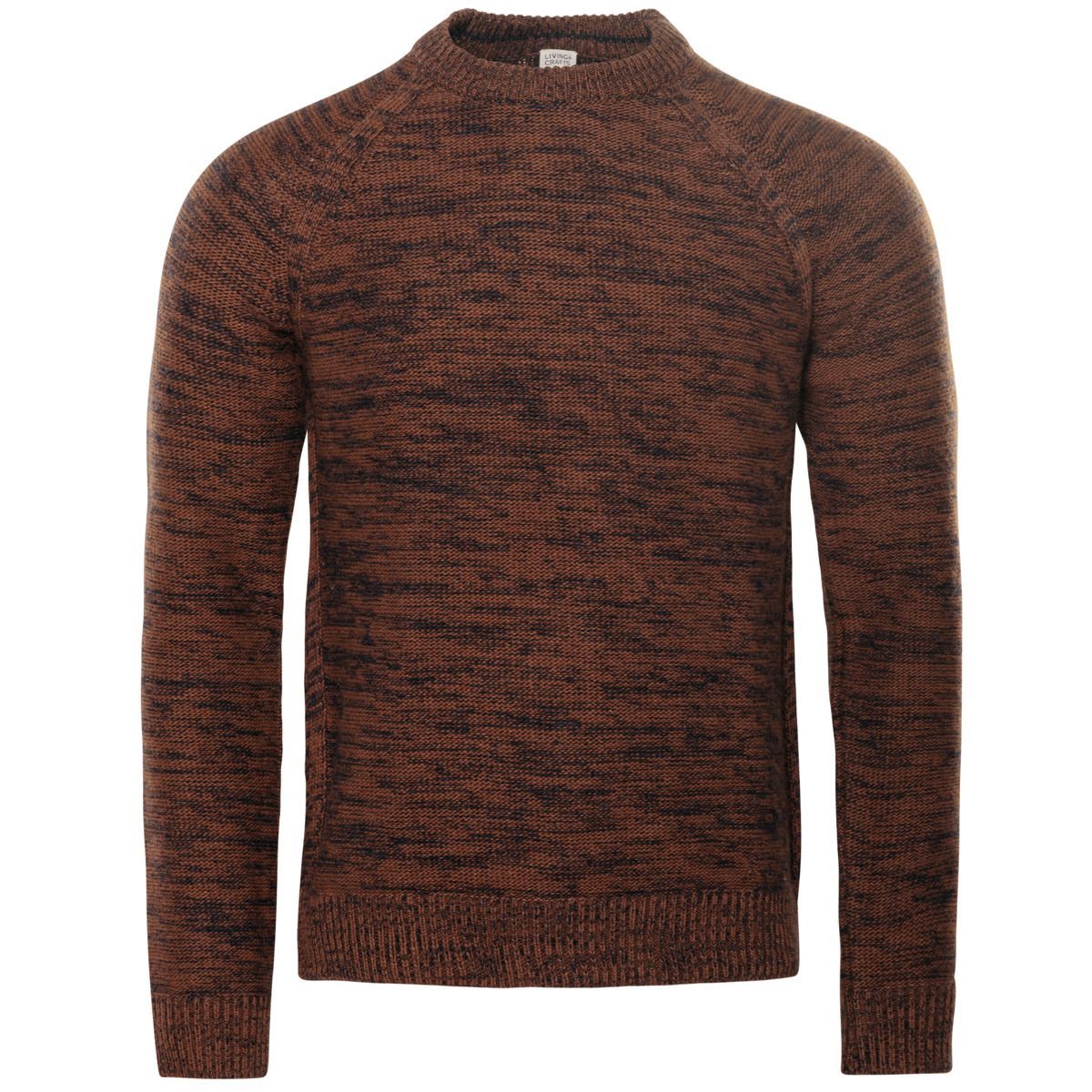 Brauner Strickpullover aus Wollmischung