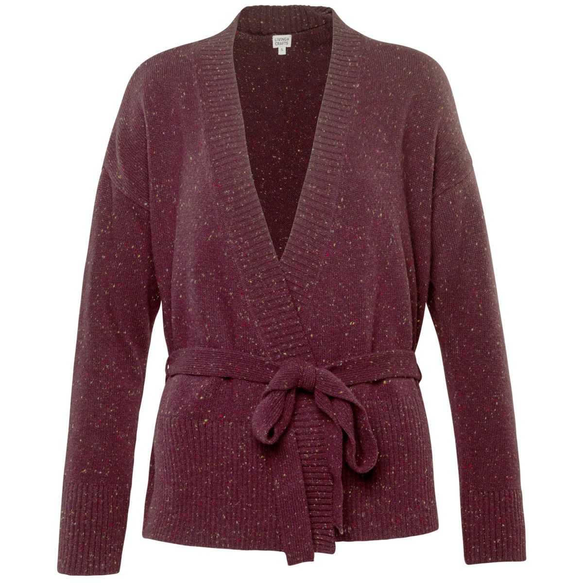 Bio-Wickelstrickjacke aus organischer Wolle