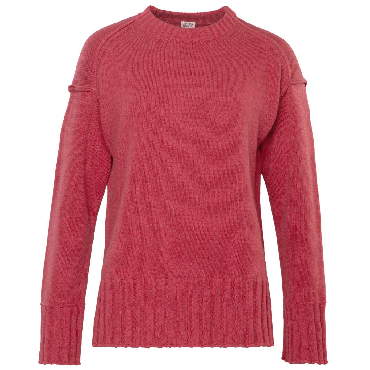 Pullover mit entspannter Passform aus Baumwollmischung