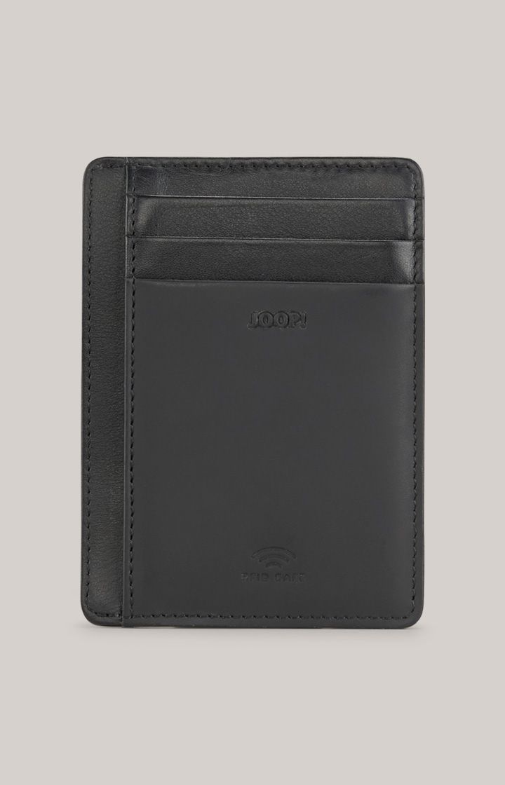 JOOP! Manciano Itys Schwarzes Leder Kartenetui mit RFID-Schutz