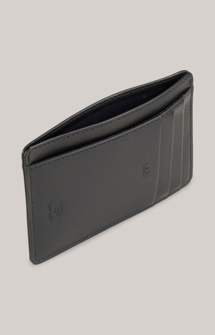 JOOP! Manciano Itys Schwarzes Leder Kartenetui mit RFID-Schutz