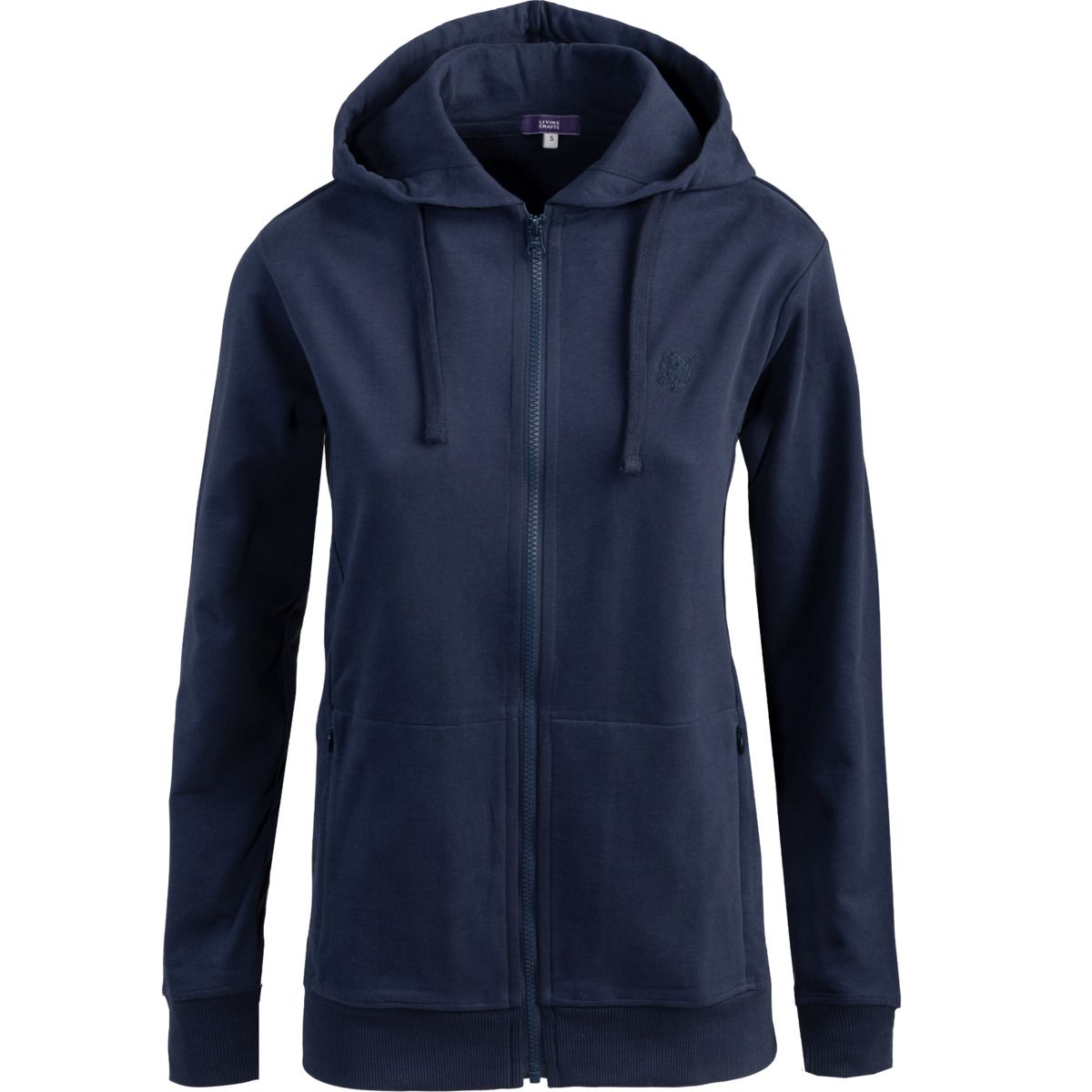 Kapuzen-Sweatshirt mit Reißverschluss aus Bio-Baumwolle