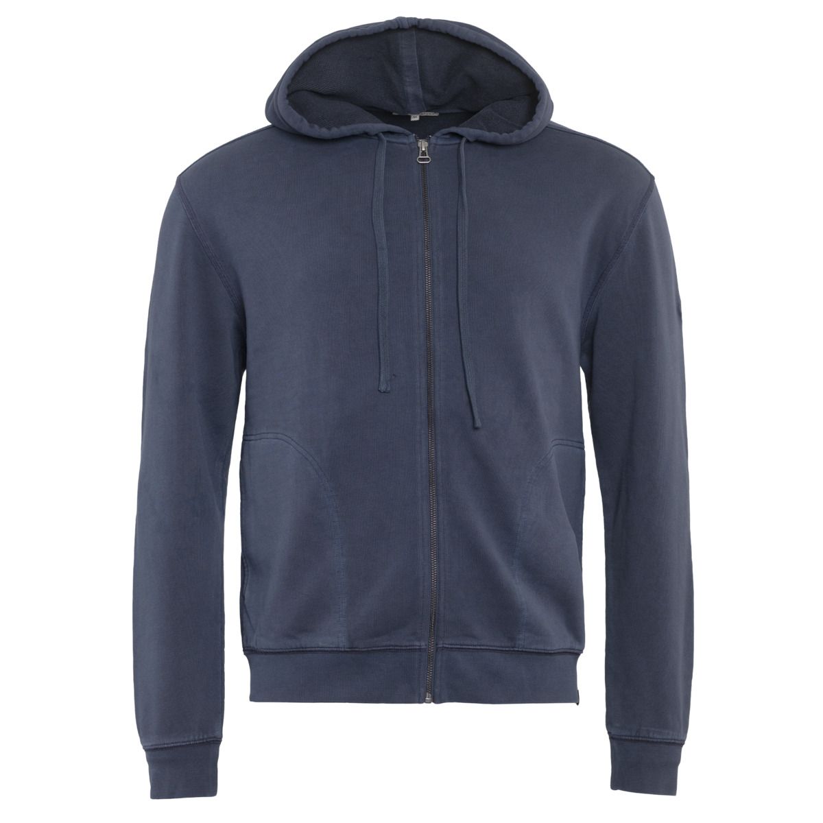 Kapuzenjacke mit durchgehendem Reißverschluss aus Bio-Baumwolle