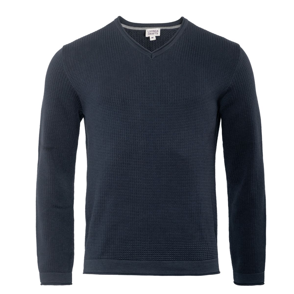 Herren V-Ausschnitt Pullover aus Bio-Baumwolle