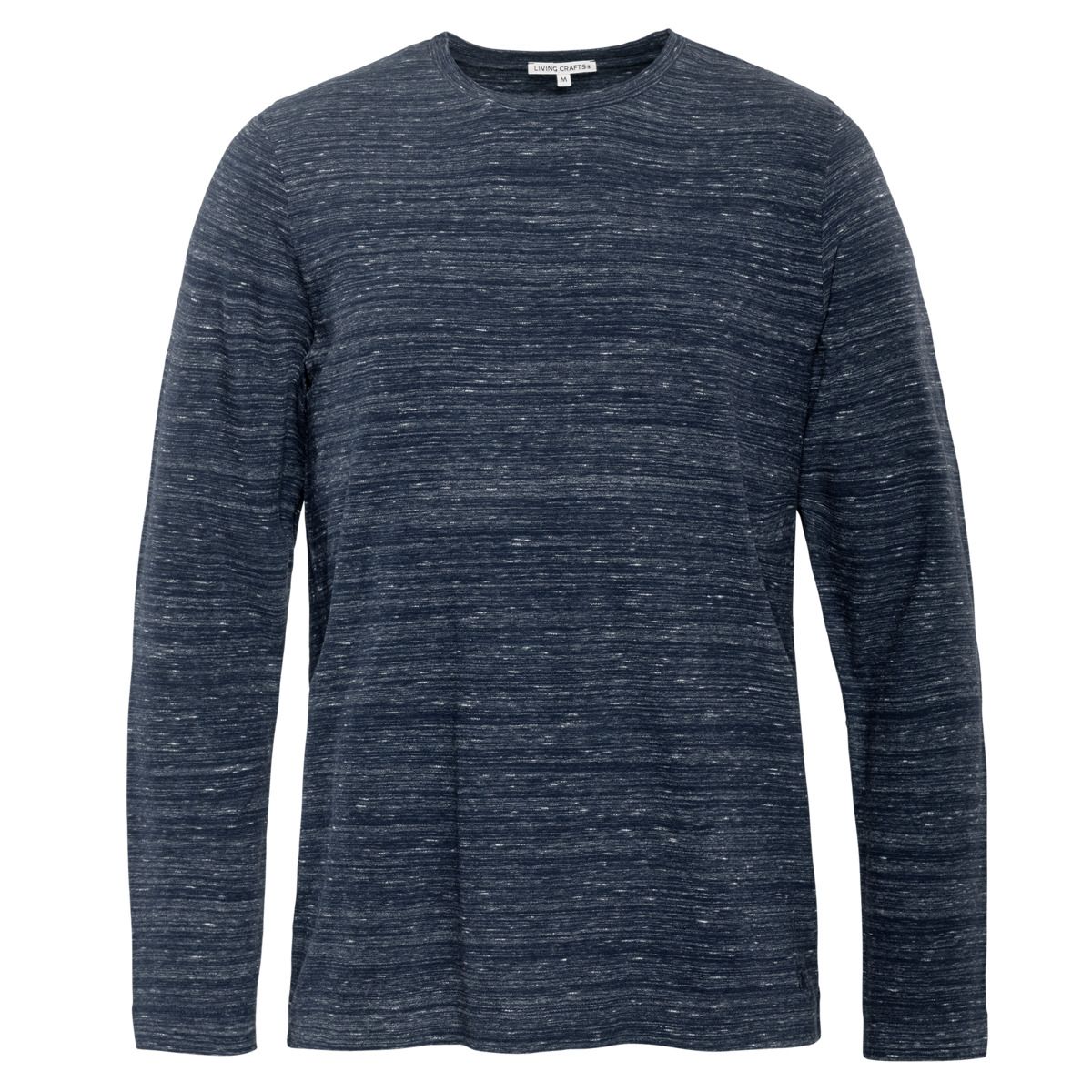 Klassisches Langarm-Baumwollstrickshirt