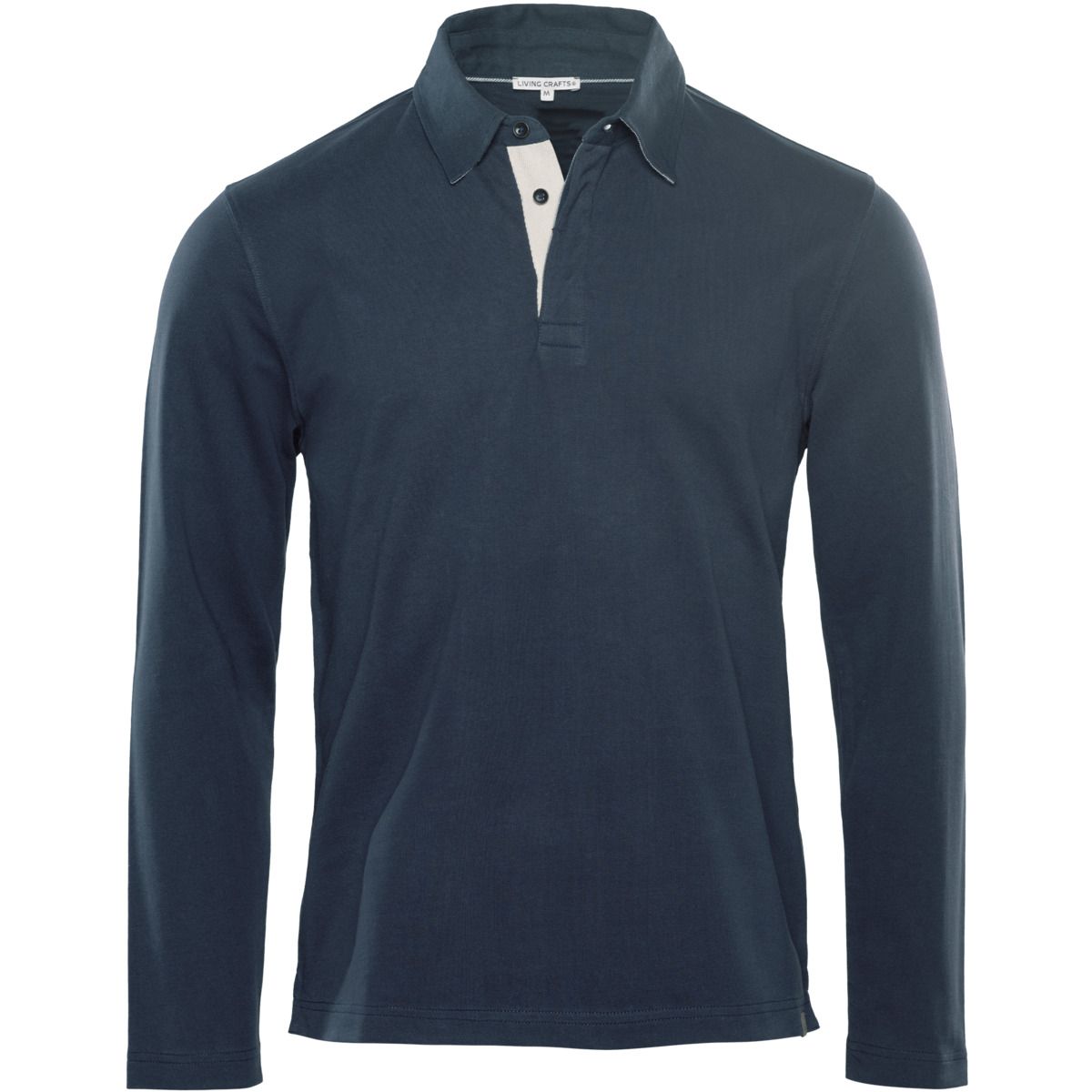Langarm-Poloshirt aus Bio-Baumwolle