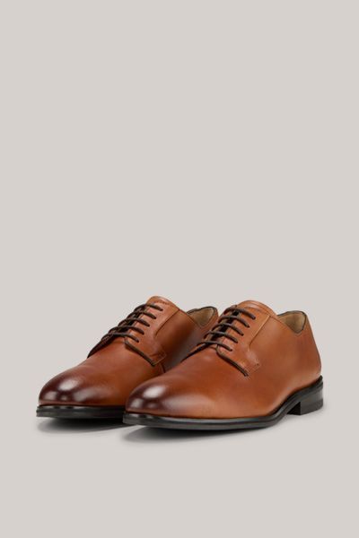 Joop! Pero Kleitos cognac braune Derby Schnürschuhe aus Leder
