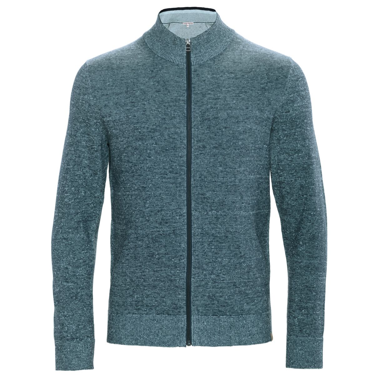 Herren Strickjacke mit durchgehendem Reißverschluss