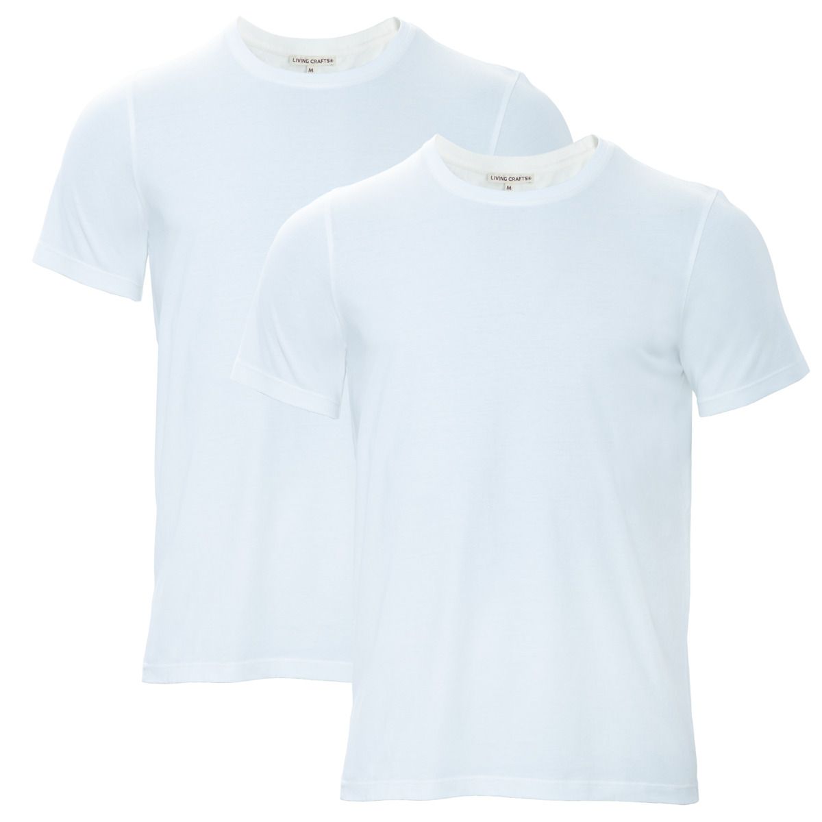 Klassisches Bio-Baumwoll-T-Shirt mit Rundhalsausschnitt