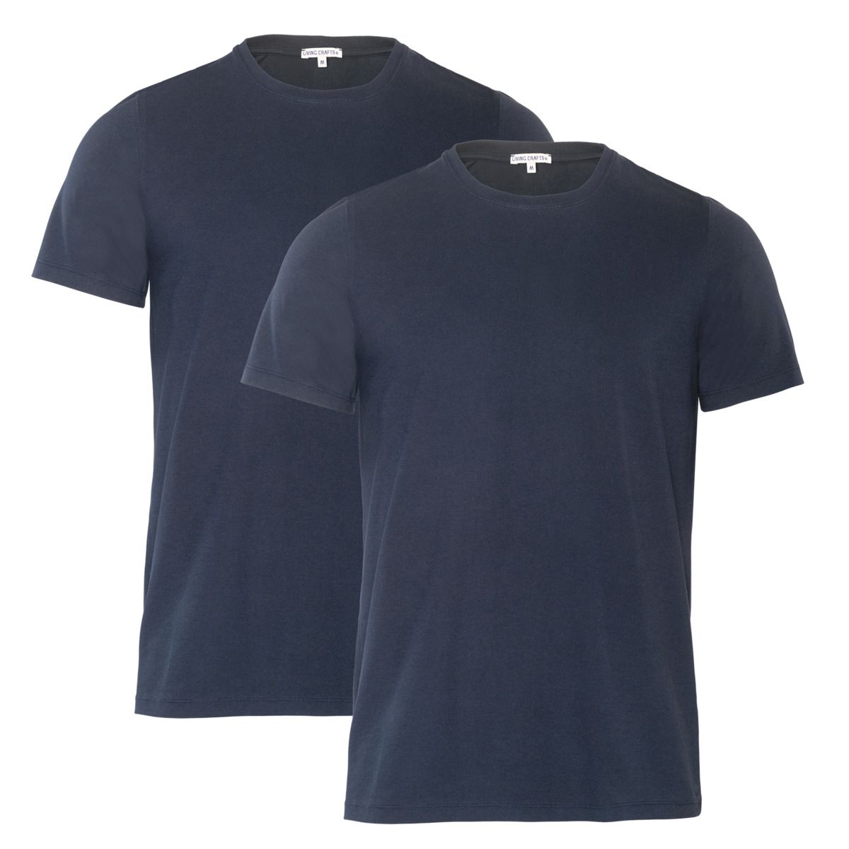 Klassisches Bio-Baumwoll-T-Shirt mit Rundhals