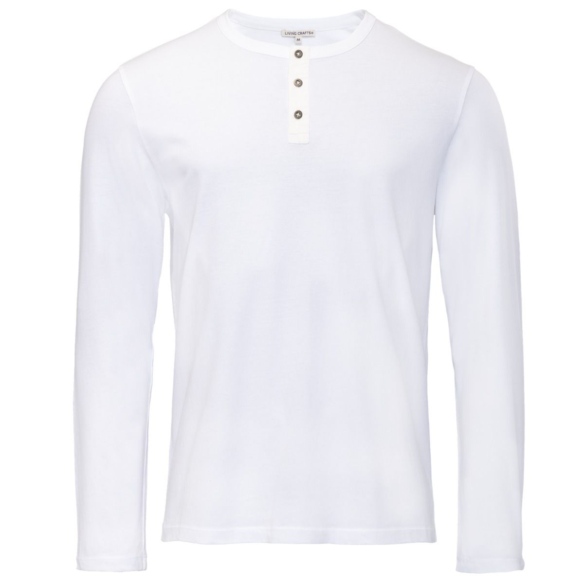 Klassisches Langarm-Henley-Shirt