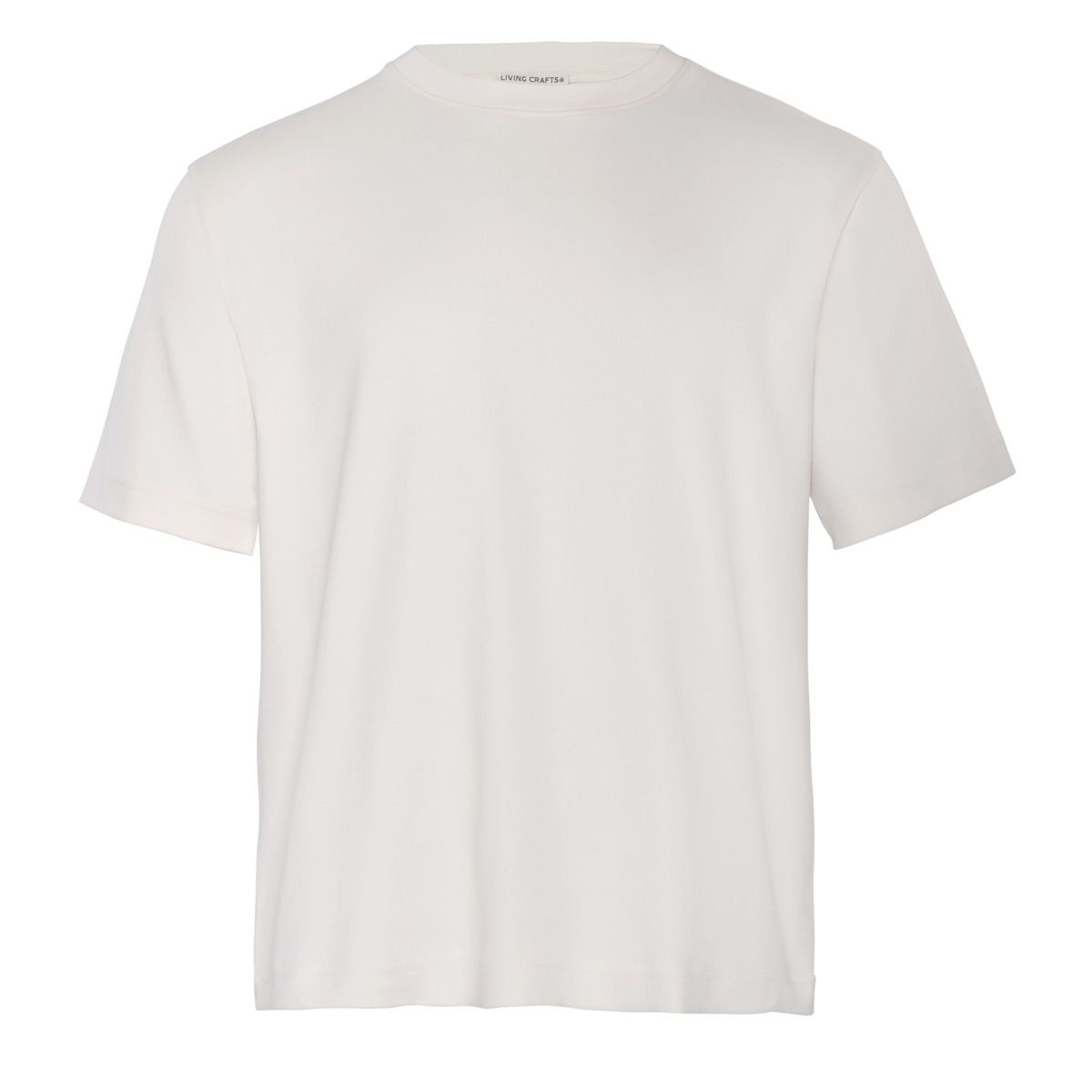 Schweres Bio-Baumwoll T-Shirt mit Rundhalsausschnitt