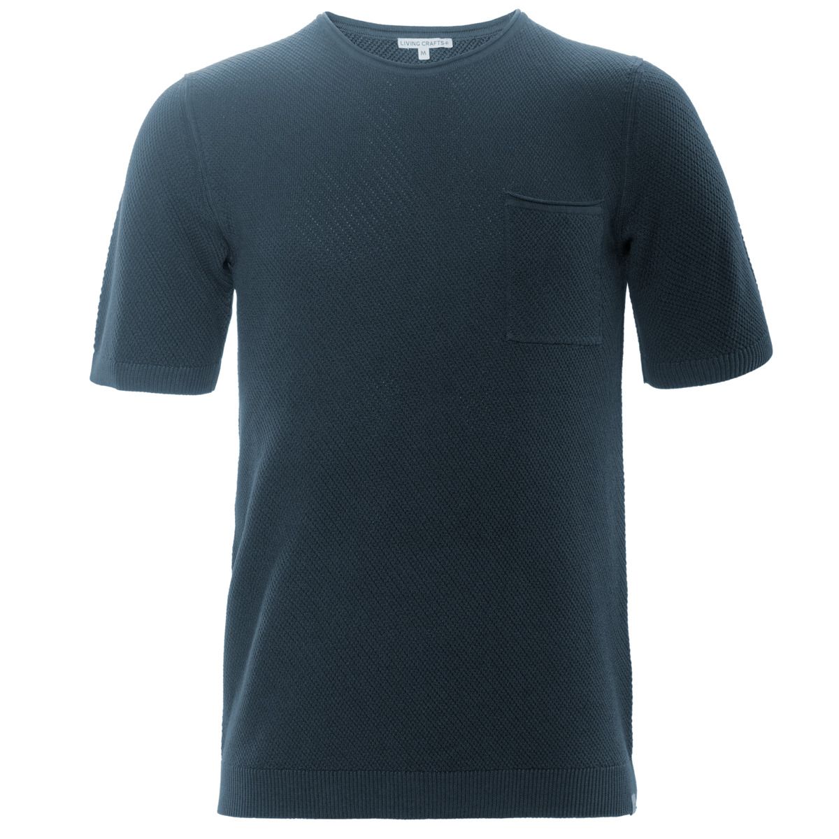 Kurzarm-Stricktop mit Struktur
