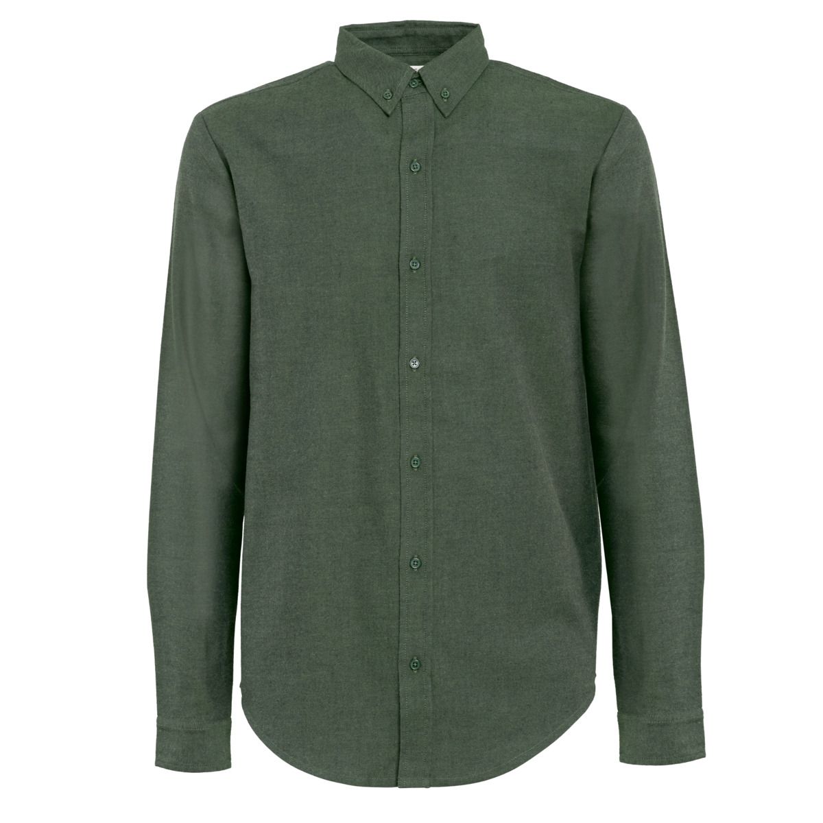 Klassisches grünes Flanellhemd aus Bio-Baumwolle