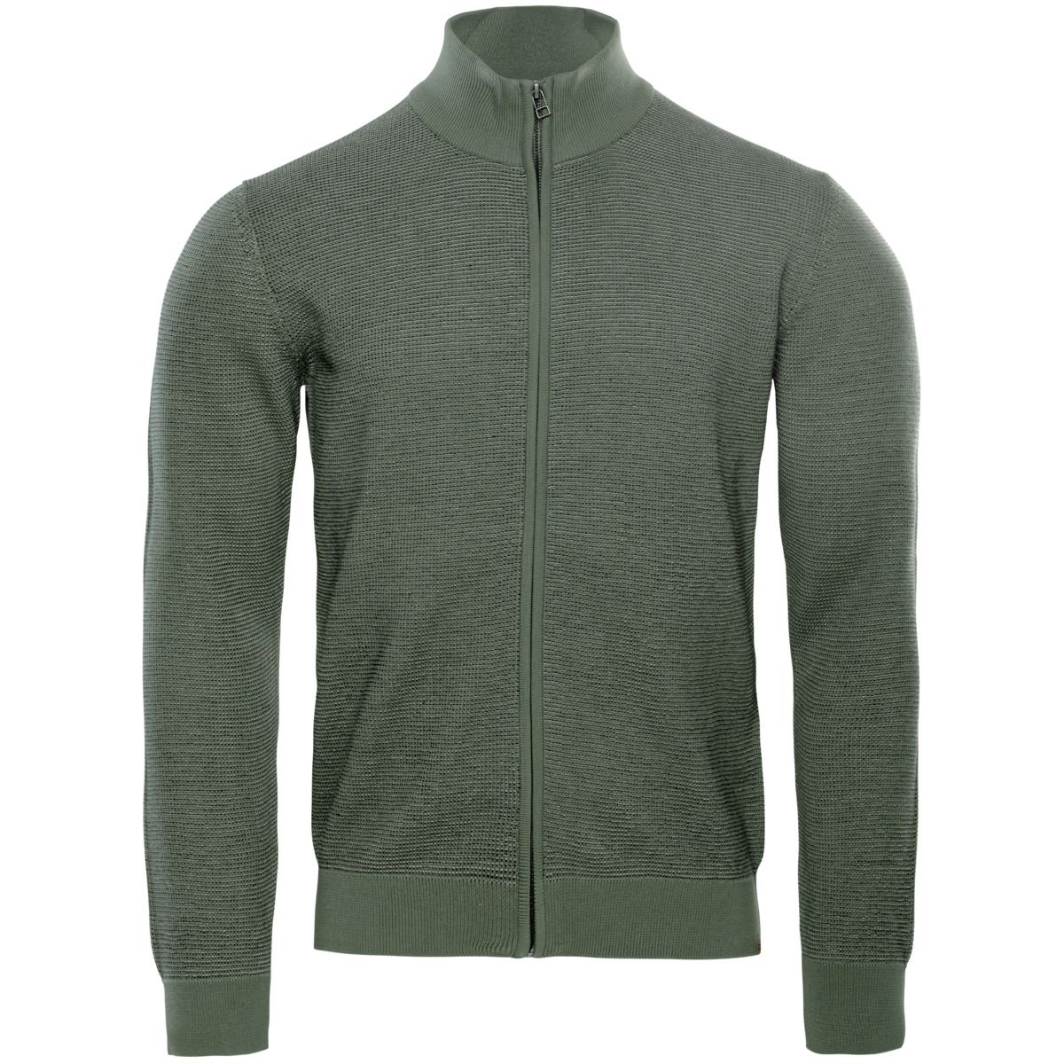 Strickjacke mit Reißverschluss aus Bio-Baumwolle