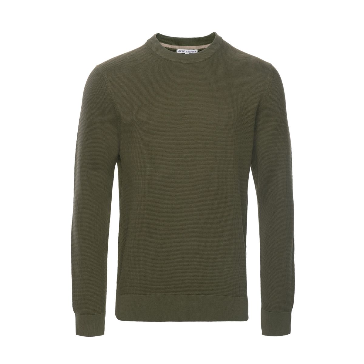 Waffelstrickpullover aus Bio-Baumwolle