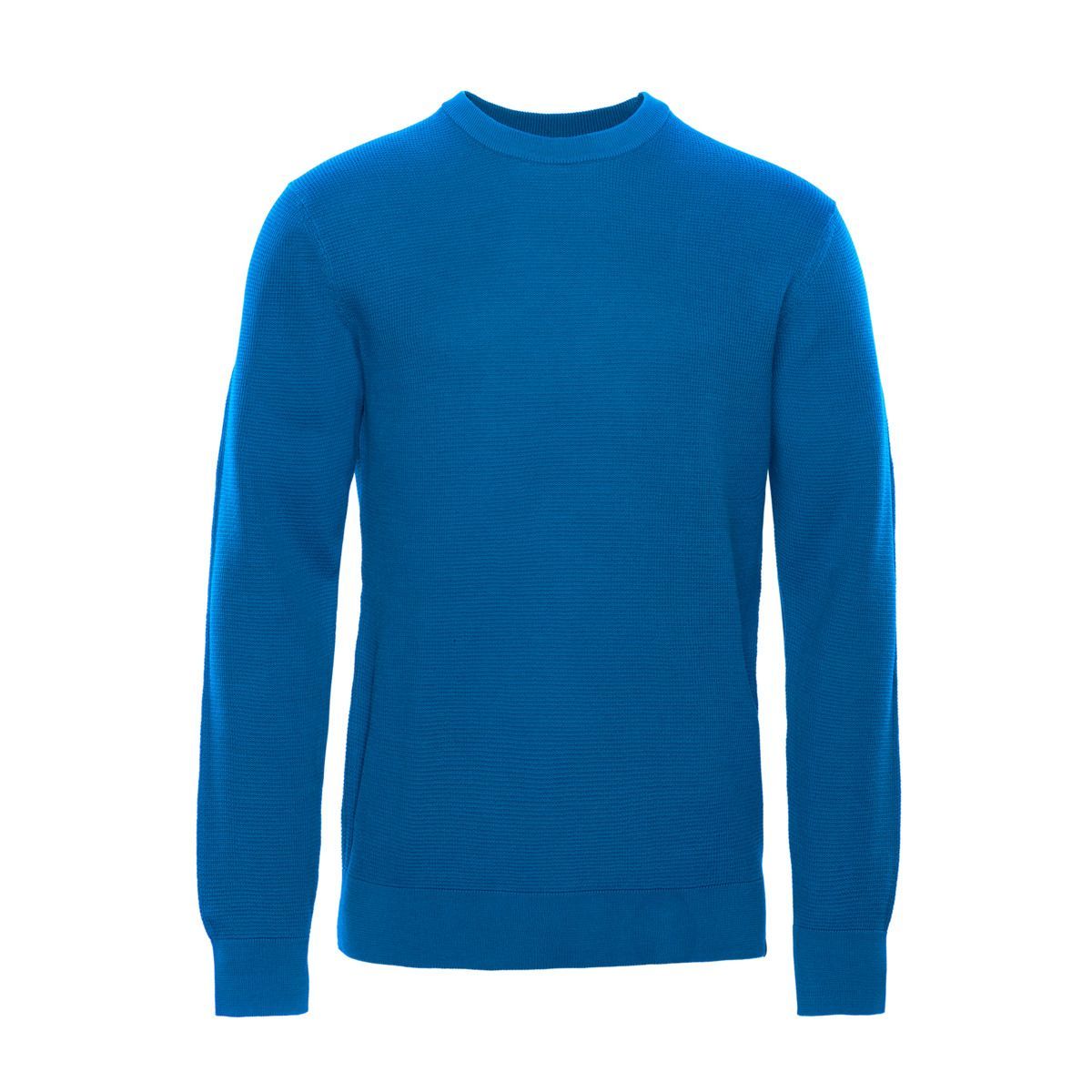 Klassischer Baumwollpullover mit Rundhalsausschnitt