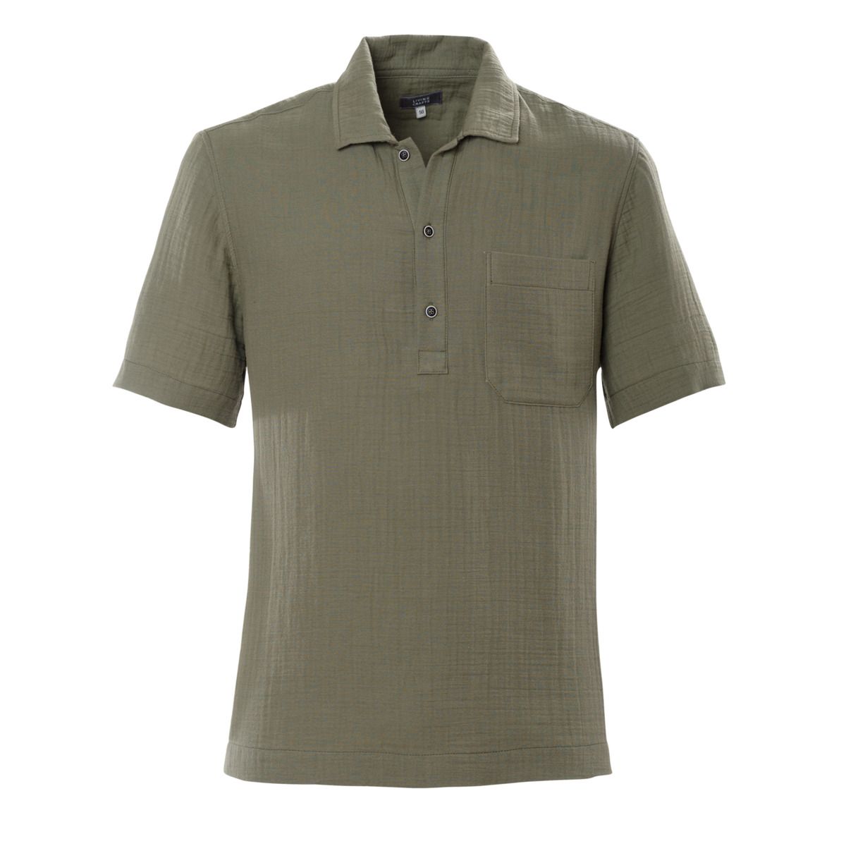 Herren Poloshirt aus strukturierter Baumwolle