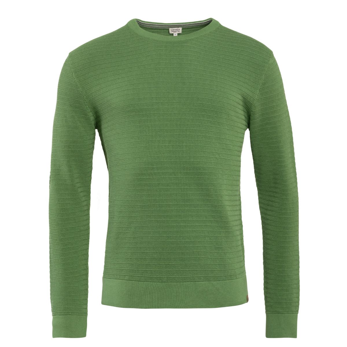 Herren Strickpullover aus Bio-Baumwolle mit Struktur