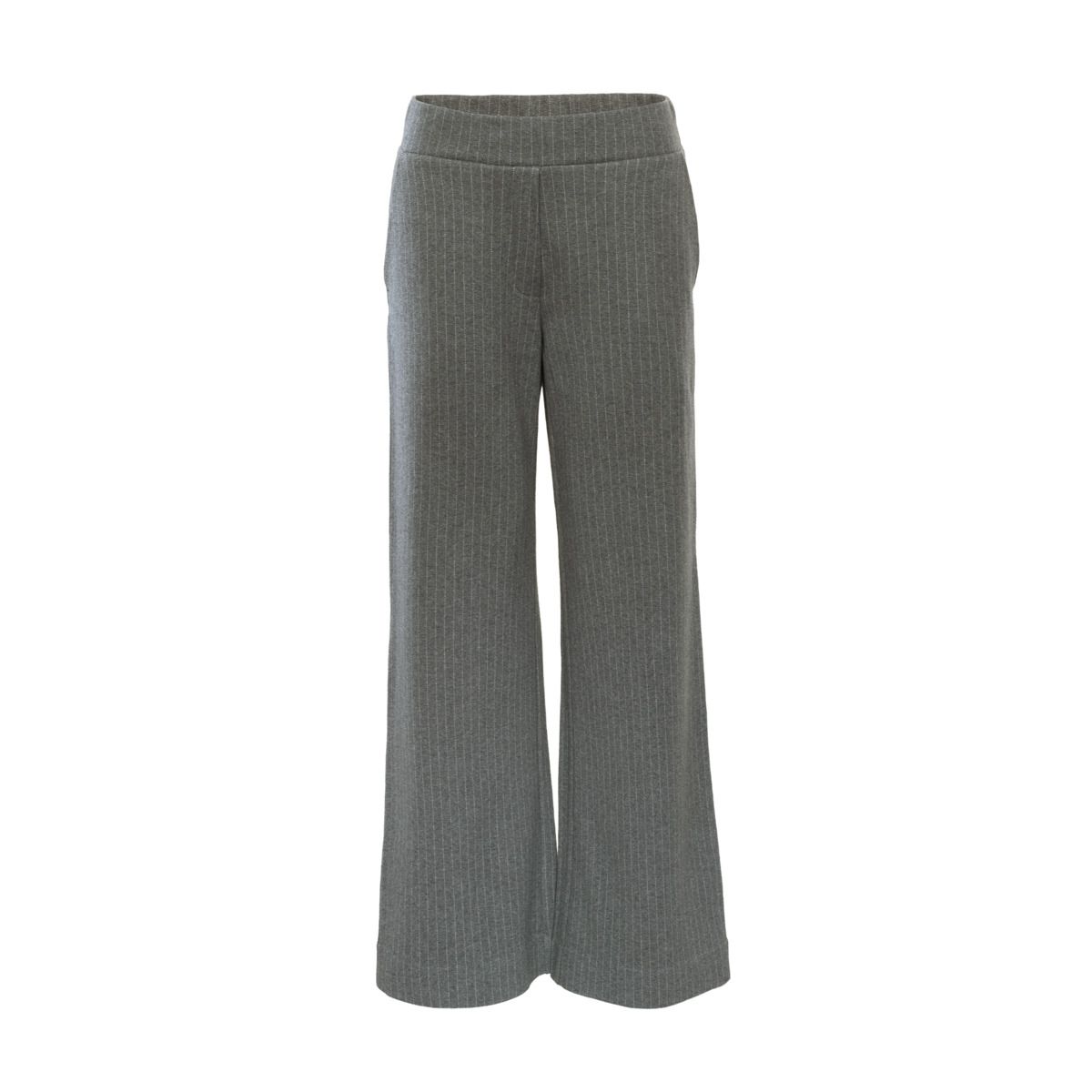 Gestreifte, weitbeinige Bio-Baumwollhose