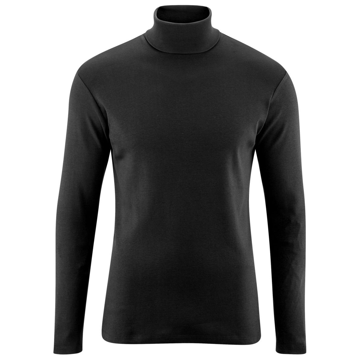 Klassisches Langarm-Feinripp-Rollkragenshirt