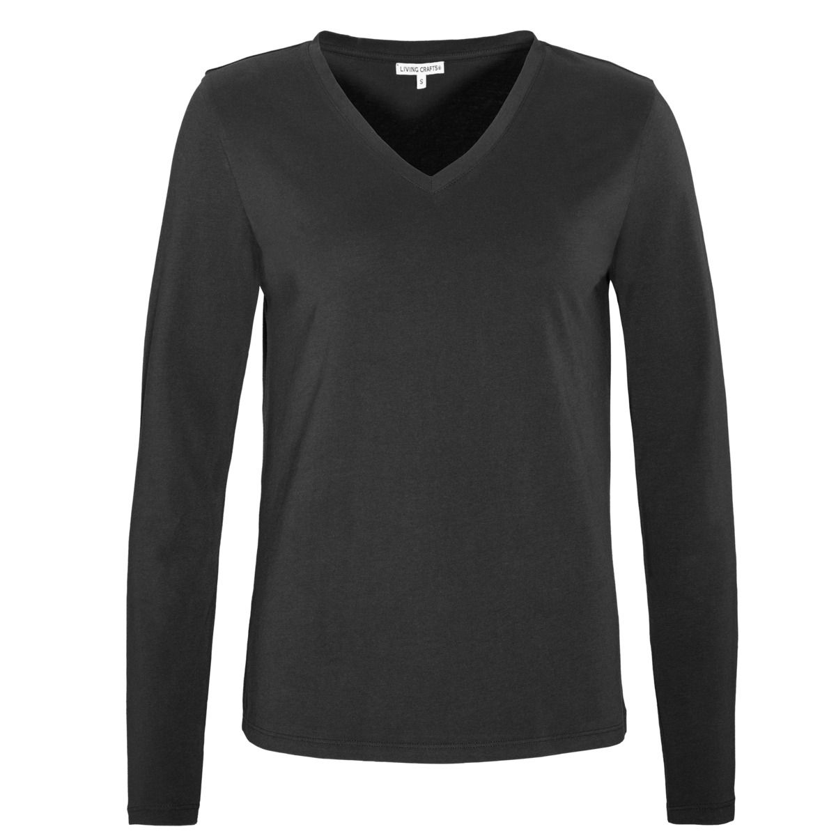 Klassisches Langarm Baumwollshirt