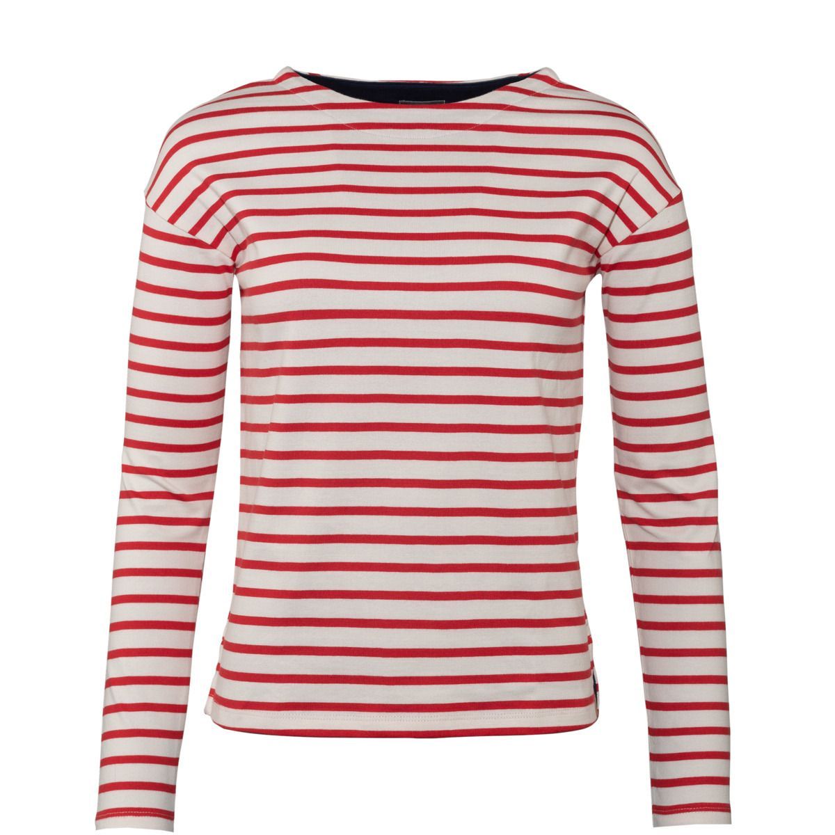Klassisches Gestreiftes Langarm-Breton-Oberteil