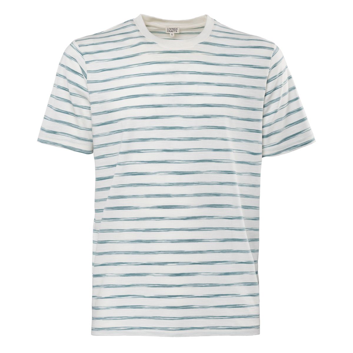 Locker geschnittenes gestreiftes Bio-Baumwoll-T-Shirt