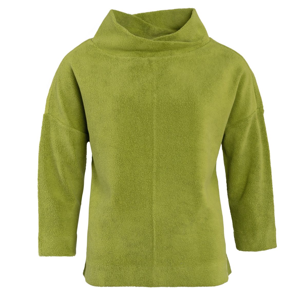 Fleece-Pullover mit entspannter Passform und Trichterkragen